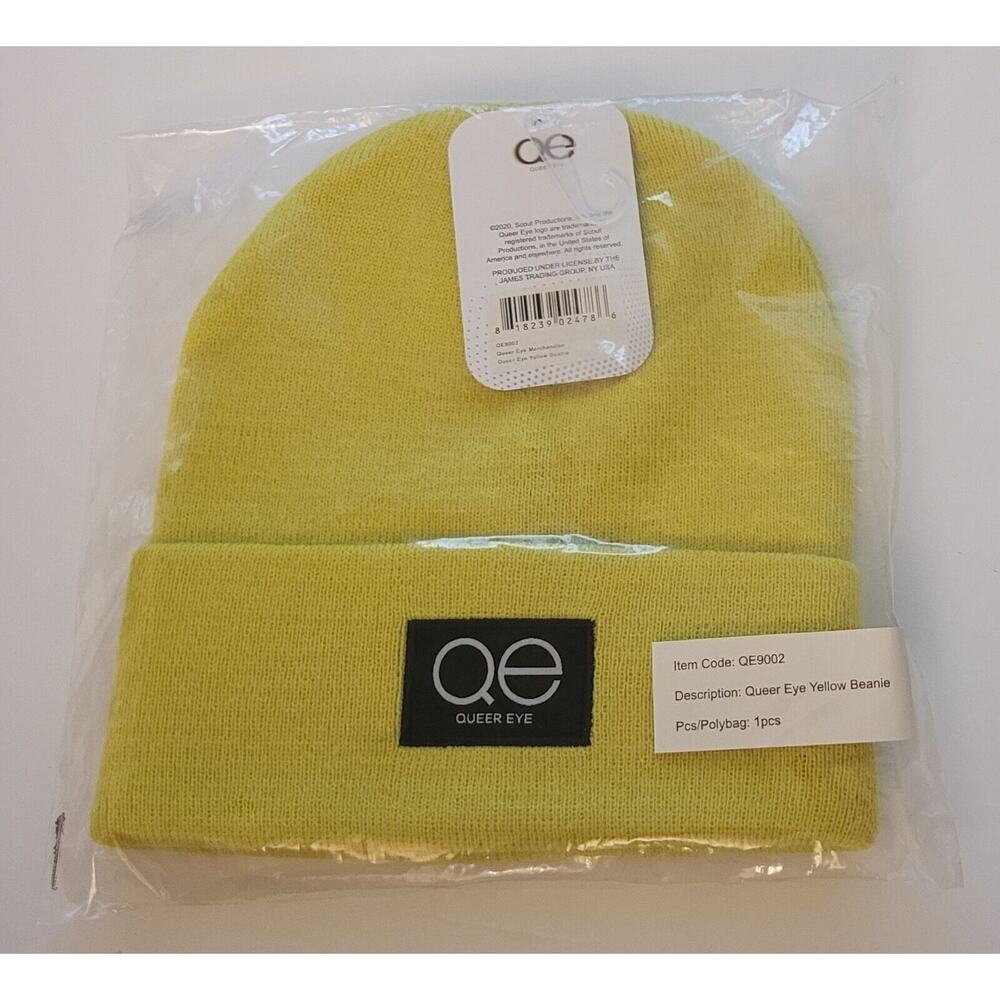Queer Eye Merch Netflix LGBTQIA Yellow Stretchy Beanie Unisex